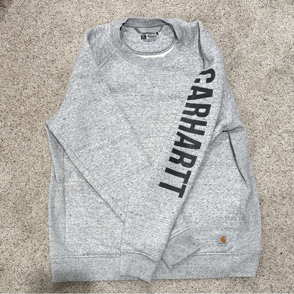 Carhartt Heather Gray Crewneck Sweater